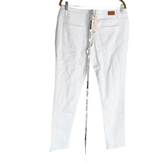 House of CB London Siran Straight Jeans Distressed White Size 34 / 10-12 NWT - Picture 5 of 9